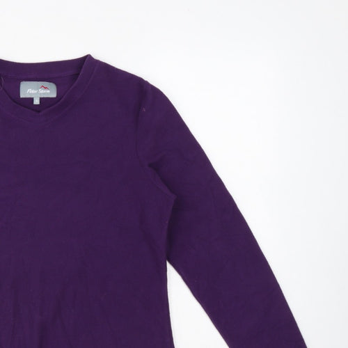 Peter Storm Women’s Purple Size 8 Fleece Pullover Sweatshirt Logo