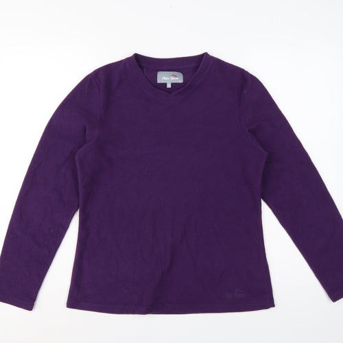 Peter Storm Women’s Purple Size 8 Fleece Pullover Sweatshirt Logo