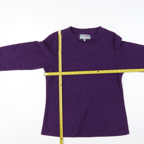 Peter Storm Women’s Purple Size 8 Fleece Pullover Sweatshirt Logo