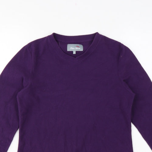 Peter Storm Women’s Purple Size 8 Fleece Pullover Sweatshirt Logo
