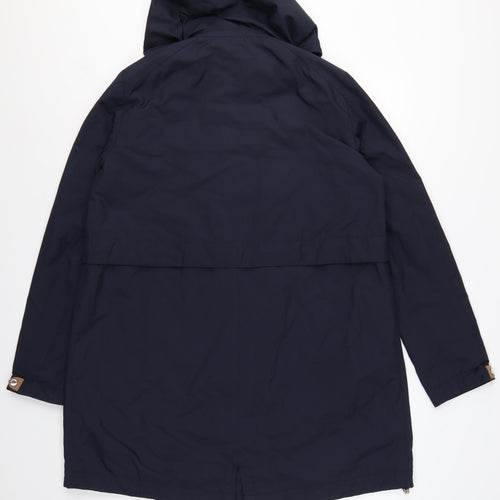 Gerry Weber Women’s Blue UK 14 Water Resistant Hooded Parka Coat
