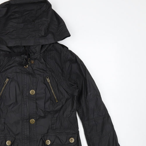 Marks & Spencer Women’s Black UK 12 Hooded Cotton Parka Jacket