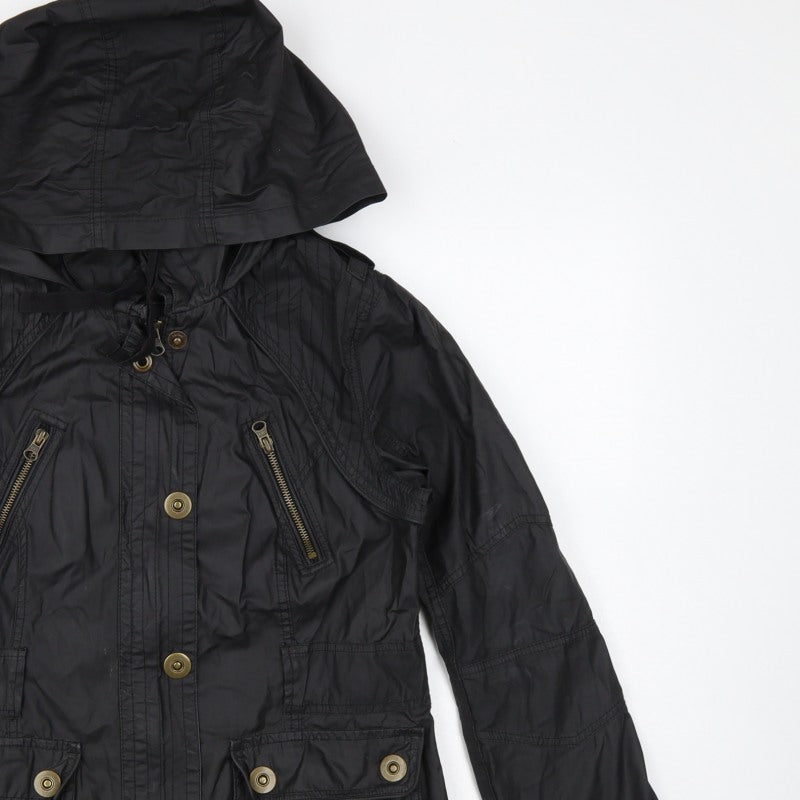 Marks & Spencer Women’s Black UK 12 Hooded Cotton Parka Jacket