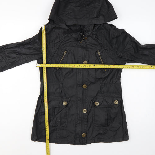 Marks & Spencer Women’s Black UK 12 Hooded Cotton Parka Jacket
