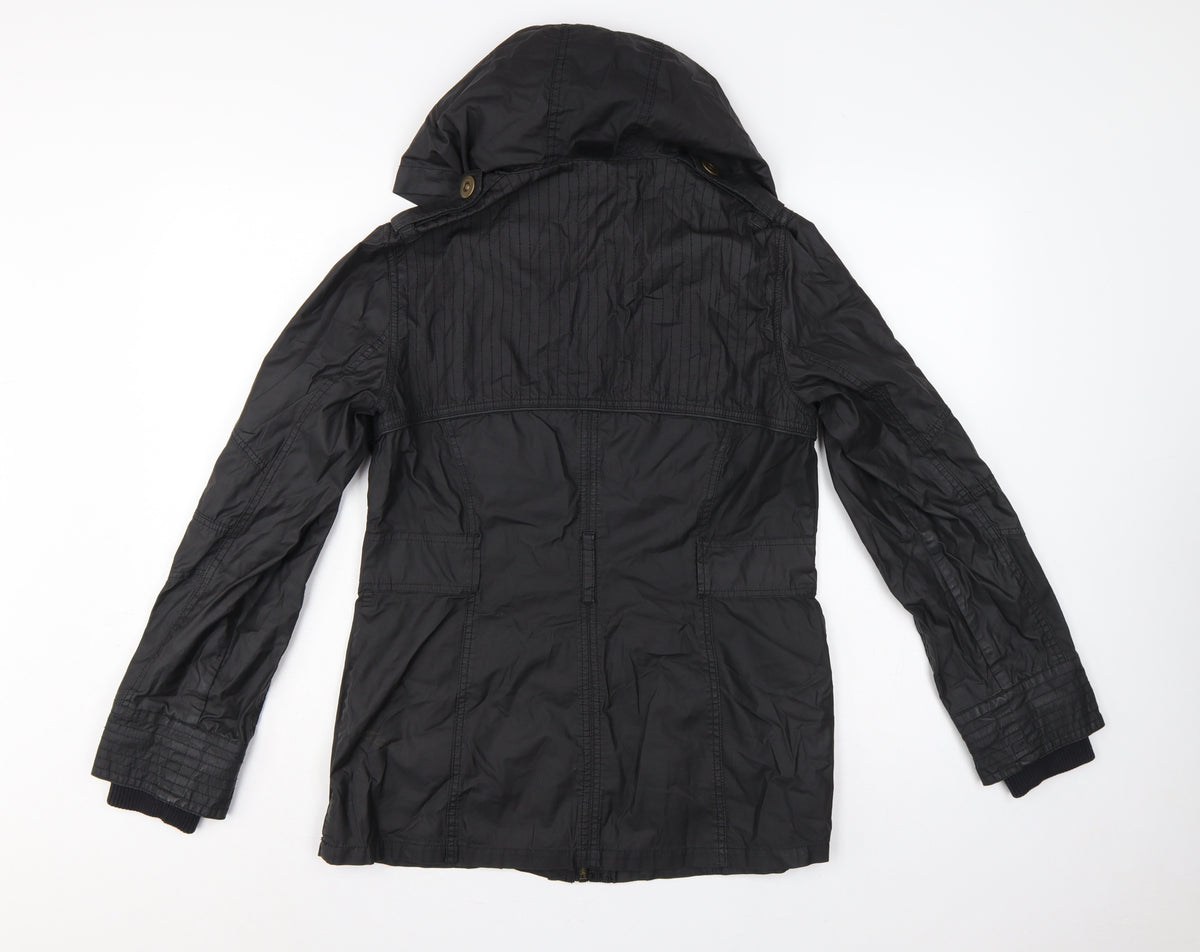 Marks & Spencer Women’s Black UK 12 Hooded Cotton Parka Jacket