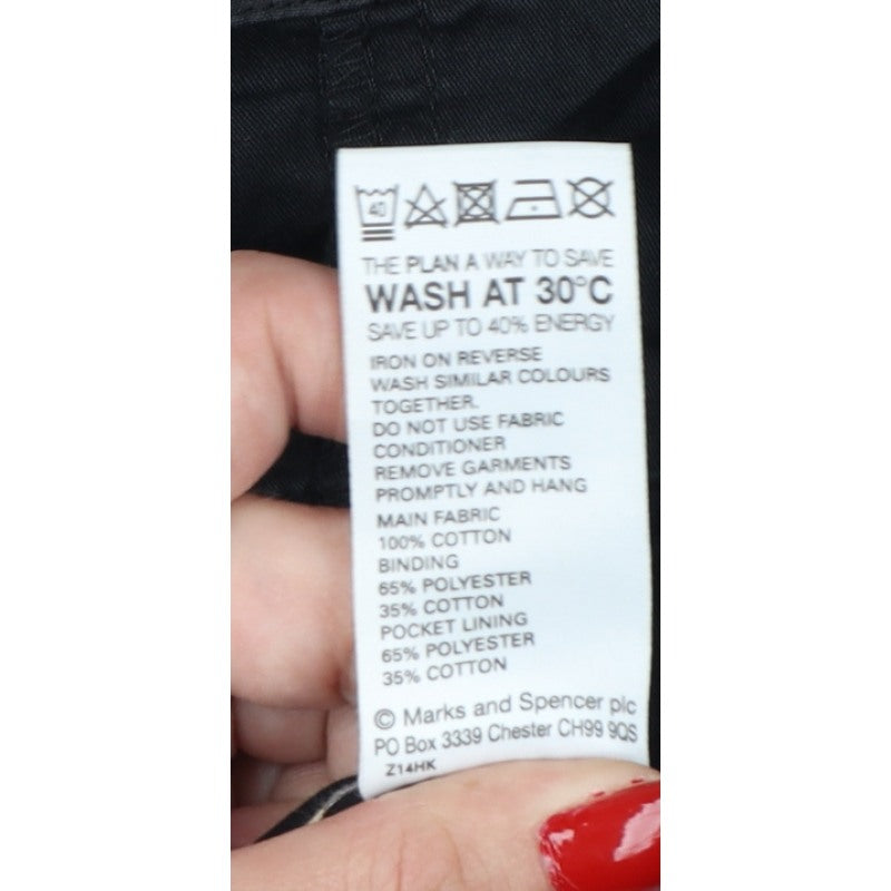 Marks & Spencer Women’s Black UK 12 Hooded Cotton Parka Jacket