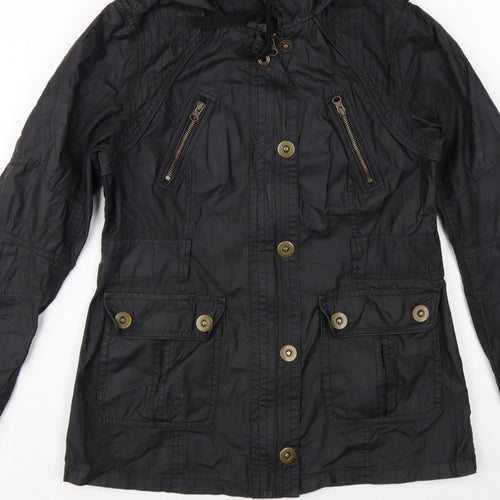 Marks & Spencer Women’s Black UK 12 Hooded Cotton Parka Jacket