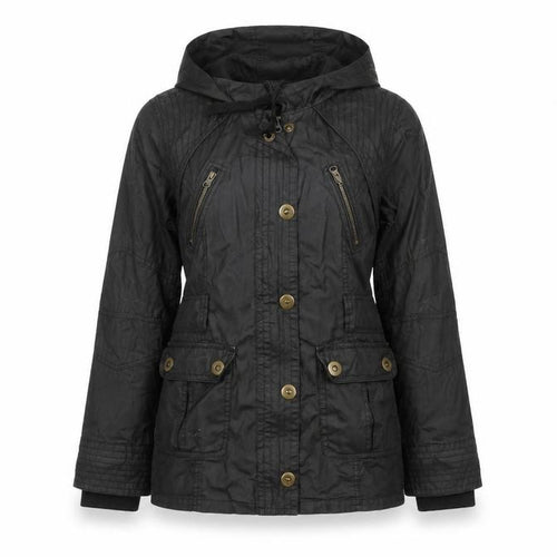 Marks & Spencer Women’s Black UK 12 Hooded Cotton Parka Jacket