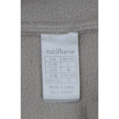 Quechua Women’s Beige M 1/4 Zip Fleece Pullover Hiking Sweatshirt