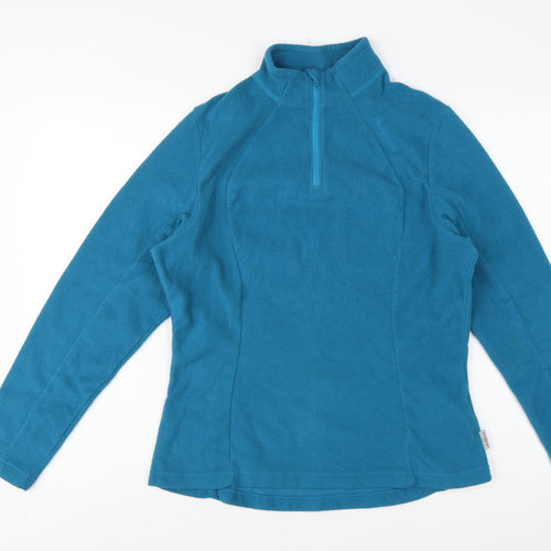 Quechua Women’s Blue UK 12 1/4 Zip Fleece Pullover Sweatshirt
