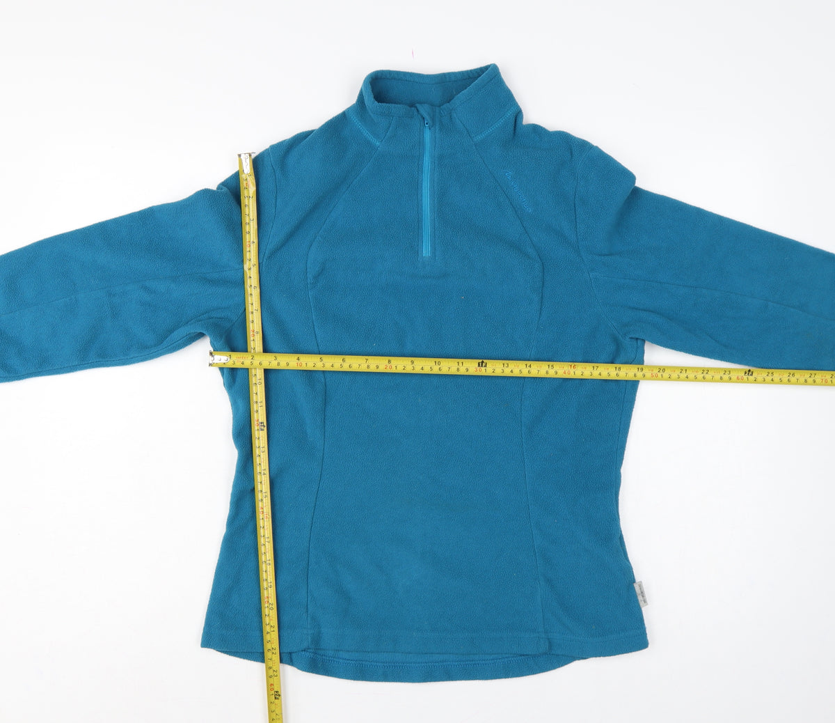 Quechua Women’s Blue UK 12 1/4 Zip Fleece Pullover Sweatshirt