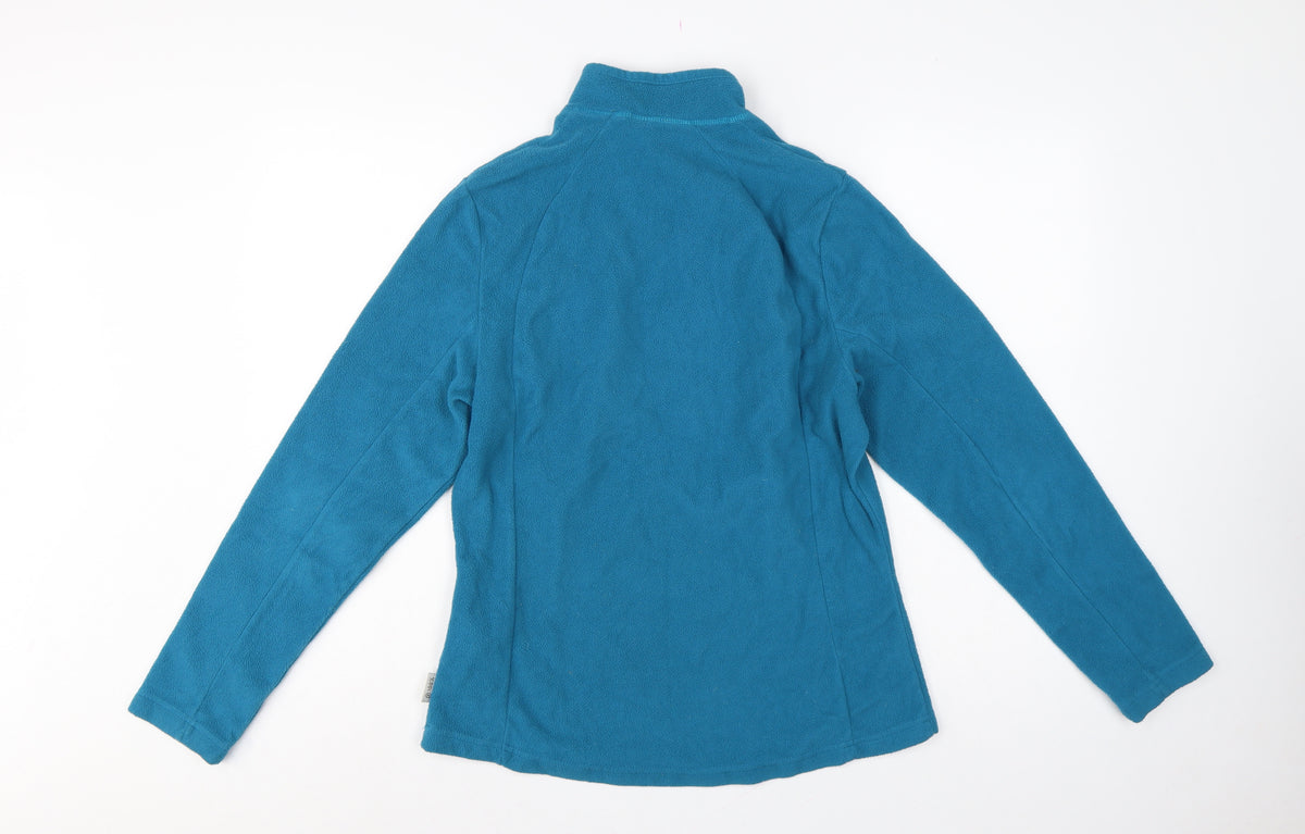 Quechua Women’s Blue UK 12 1/4 Zip Fleece Pullover Sweatshirt