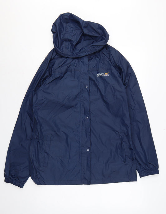 Regatta Women’s Blue UK 14 Hooded Rain Jacket Outdoor