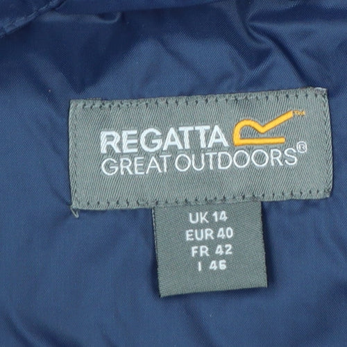 Regatta Women’s Blue UK 14 Hooded Rain Jacket Outdoor