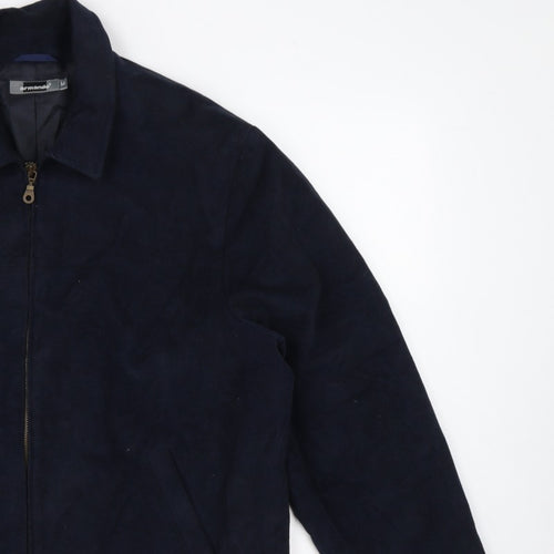 Armando Men’s Blue Cotton Full Zip Basic Jacket Size M 38-40