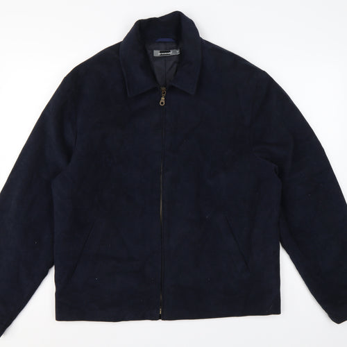 Armando Men’s Blue Cotton Full Zip Basic Jacket Size M 38-40