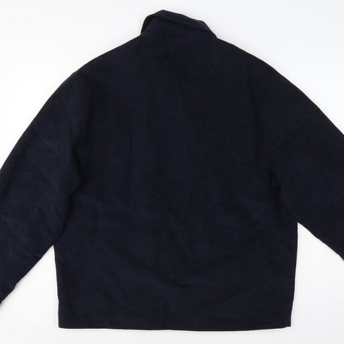 Armando Men’s Blue Cotton Full Zip Basic Jacket Size M 38-40