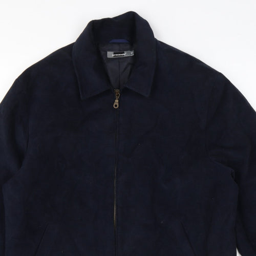 Armando Men’s Blue Cotton Full Zip Basic Jacket Size M 38-40