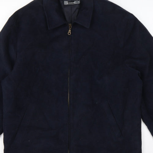 Armando Men’s Blue Cotton Full Zip Basic Jacket Size M 38-40
