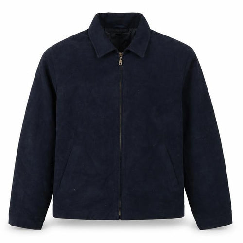 Armando Men’s Blue Cotton Full Zip Basic Jacket Size M 38-40