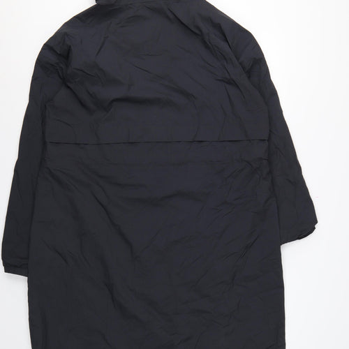 Seasalt Cornwall Women Black UK 16 Dry Point Hooded Long Rain Coat