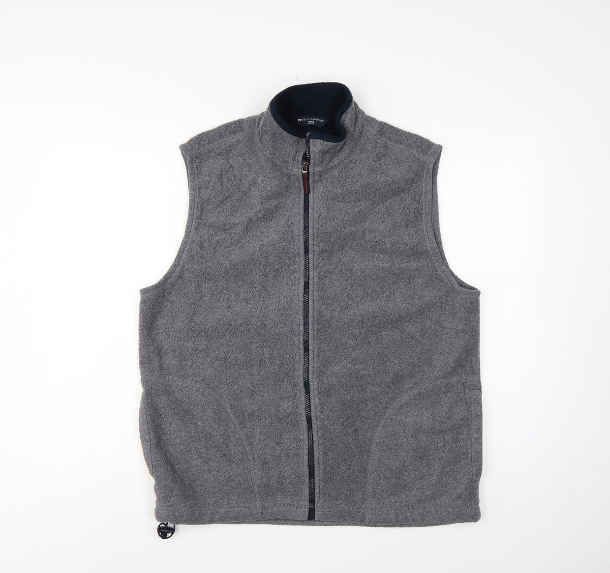 Marks & Spencer Men Grey L Fleece Waistcoat Full Zip Bodywarmer