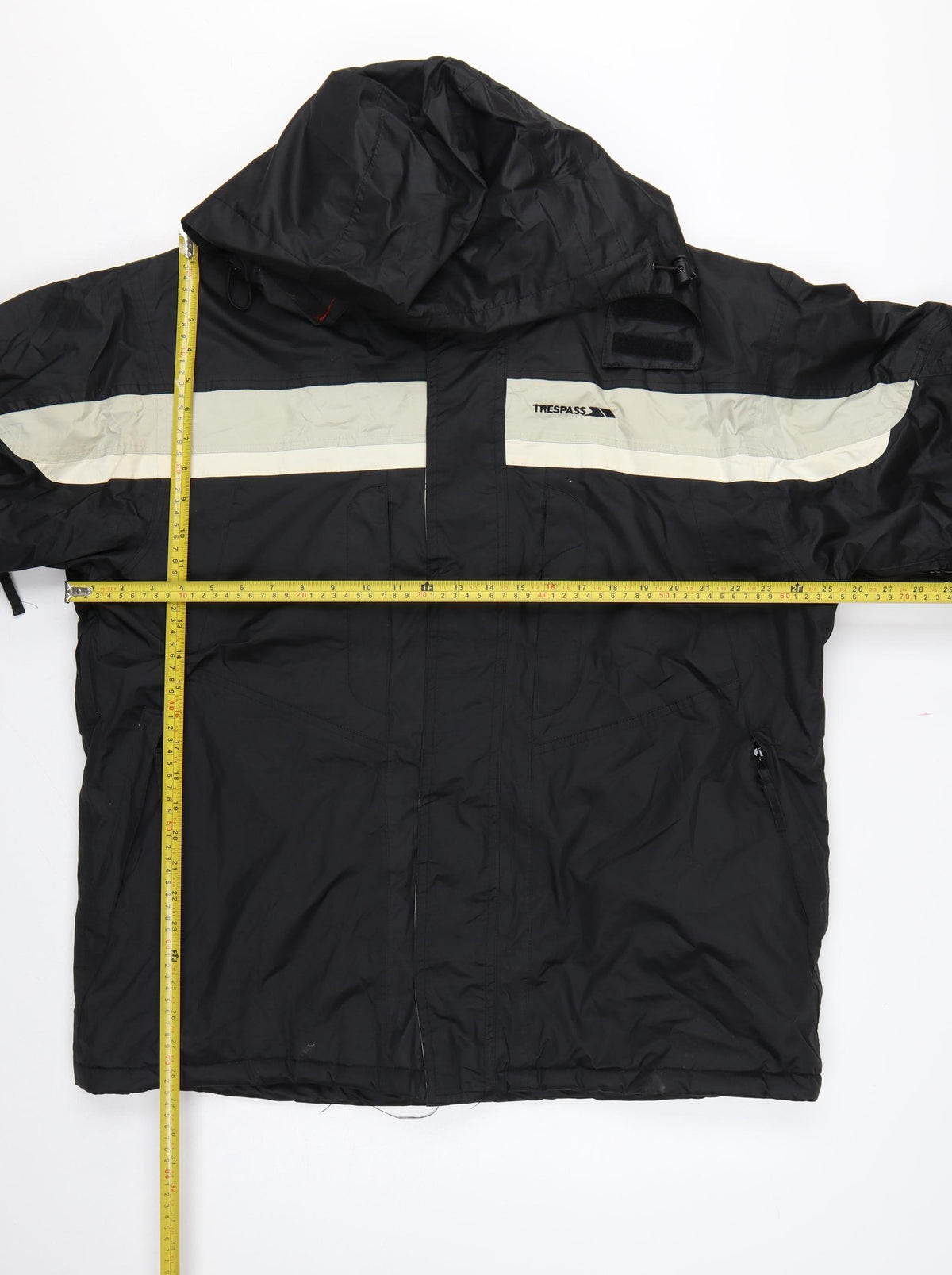 Trespass Men's Black L Hooded Waterproof Windproof Ski Jacket