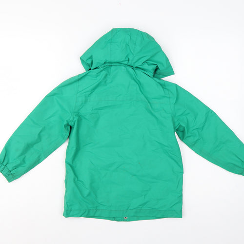 Mountain Warehouse Boys Green 5-6 Years Hooded Waterproof Parka Jacket