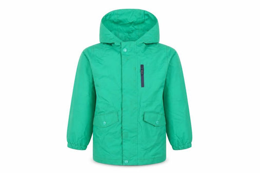 Mountain Warehouse Boys Green 5-6 Years Hooded Waterproof Parka Jacket