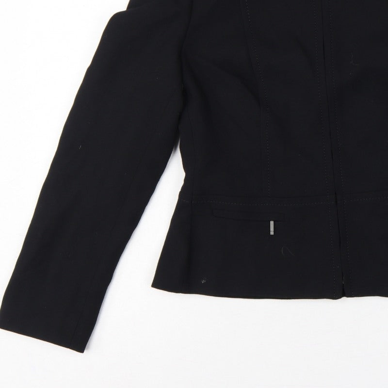 Additional view of Marks and Spencer Women Black UK 14 Zip Front Tailored Suit Jacket