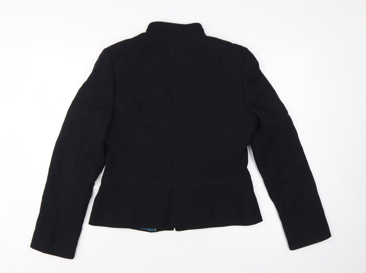 Brand and care label for Marks and Spencer Women Black UK 14 Zip Front Tailored Suit Jacket