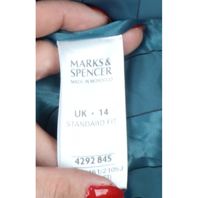 Additional view of Marks and Spencer Women Black UK 14 Zip Front Tailored Suit Jacket