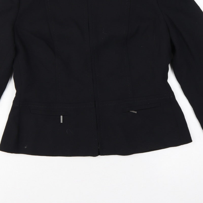 Additional view of Marks and Spencer Women Black UK 14 Zip Front Tailored Suit Jacket