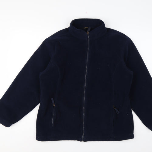 M&S St Michael Women’s Navy Blue UK 18 Fleece Full Zip Jacket