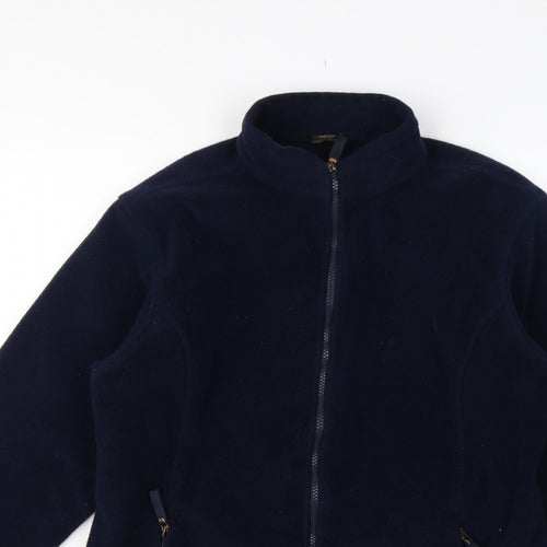 M&S St Michael Women’s Navy Blue UK 18 Fleece Full Zip Jacket