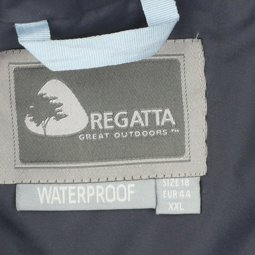 Regatta Women’s Blue Grey UK 18 Waterproof Ski Jacket Hooded