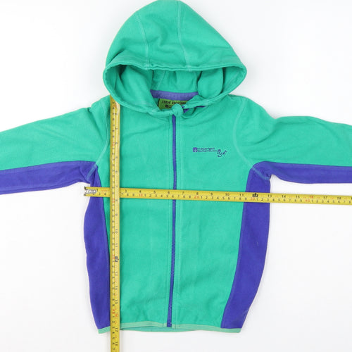 Steve Backshall Boys Green Purple Fleece Hooded Jacket 5-6 Years