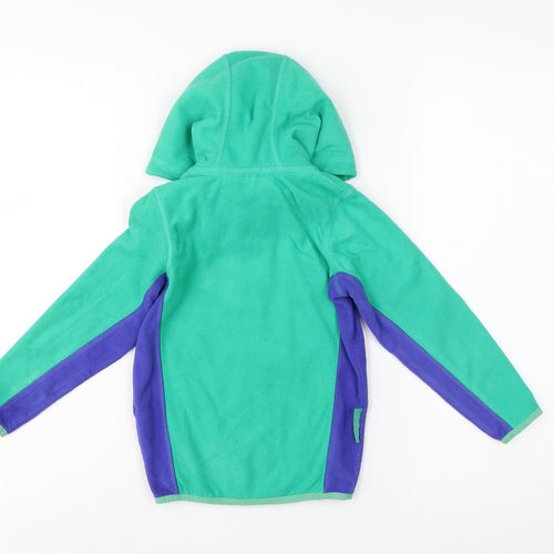 Steve Backshall Boys Green Purple Fleece Hooded Jacket 5-6 Years