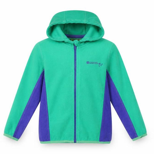 Steve Backshall Boys Green Purple Fleece Hooded Jacket 5-6 Years