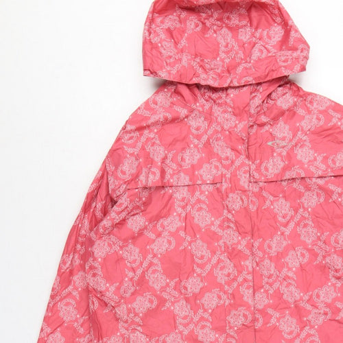 Gelert Women’s Pink UK 12 Floral Hooded Waterproof Rain Jacket