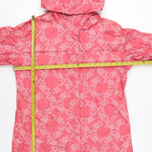 Gelert Women’s Pink UK 12 Floral Hooded Waterproof Rain Jacket