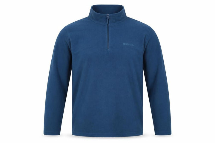 Mountain Warehouse Men’s Blue L 1/4 Zip Fleece Sweatshirt Outdoor