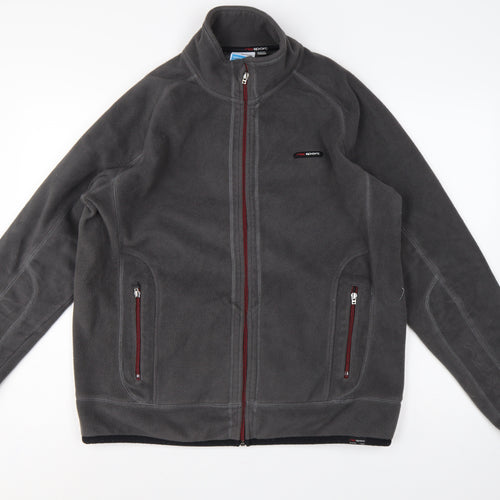 Next Sport Men’s Grey L Full Zip Fleece Jacket Outdoor Walking