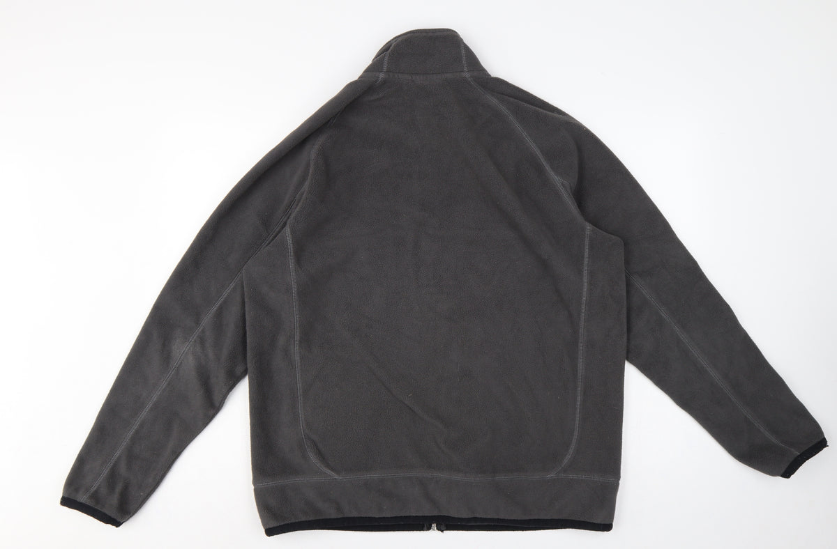 Next Sport Men’s Grey L Full Zip Fleece Jacket Outdoor Walking