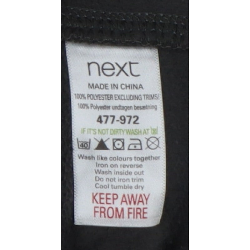 Next Sport Men’s Grey L Full Zip Fleece Jacket Outdoor Walking