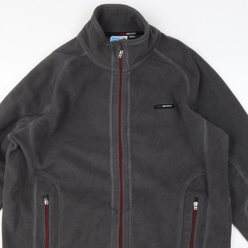 Next Sport Men’s Grey L Full Zip Fleece Jacket Outdoor Walking