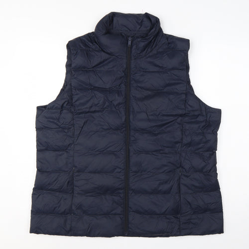 Marks and Spencer Women’s Navy Size 20 Feather Down Puffer Gilet