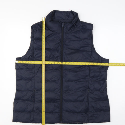Marks and Spencer Women’s Navy Size 20 Feather Down Puffer Gilet