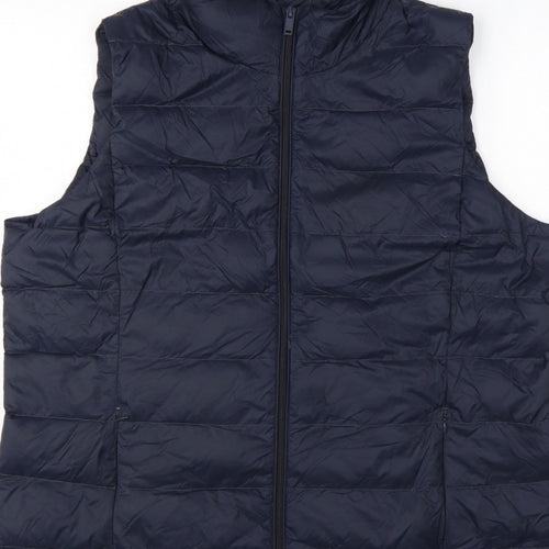 Marks and Spencer Women’s Navy Size 20 Feather Down Puffer Gilet