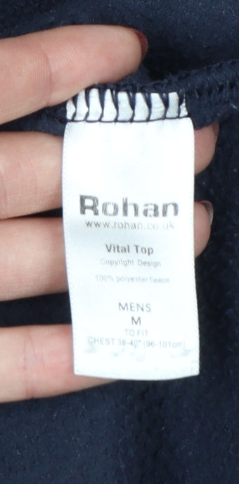 Rohan Men’s Blue M Vital Top Fleece Crew Neck Pullover Sweatshirt